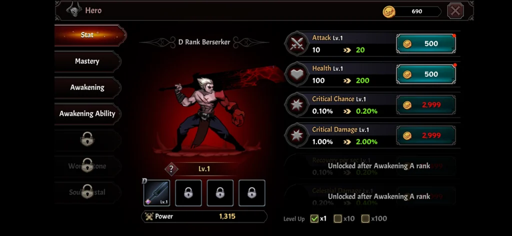 IDLE Berserker Mod APK 2